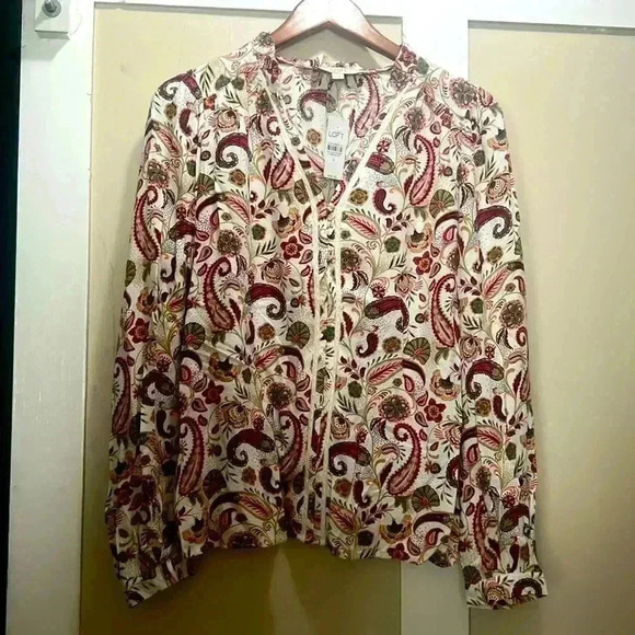 Ladies new with tags loft size small beautiful shirt - Picture 1 of 5